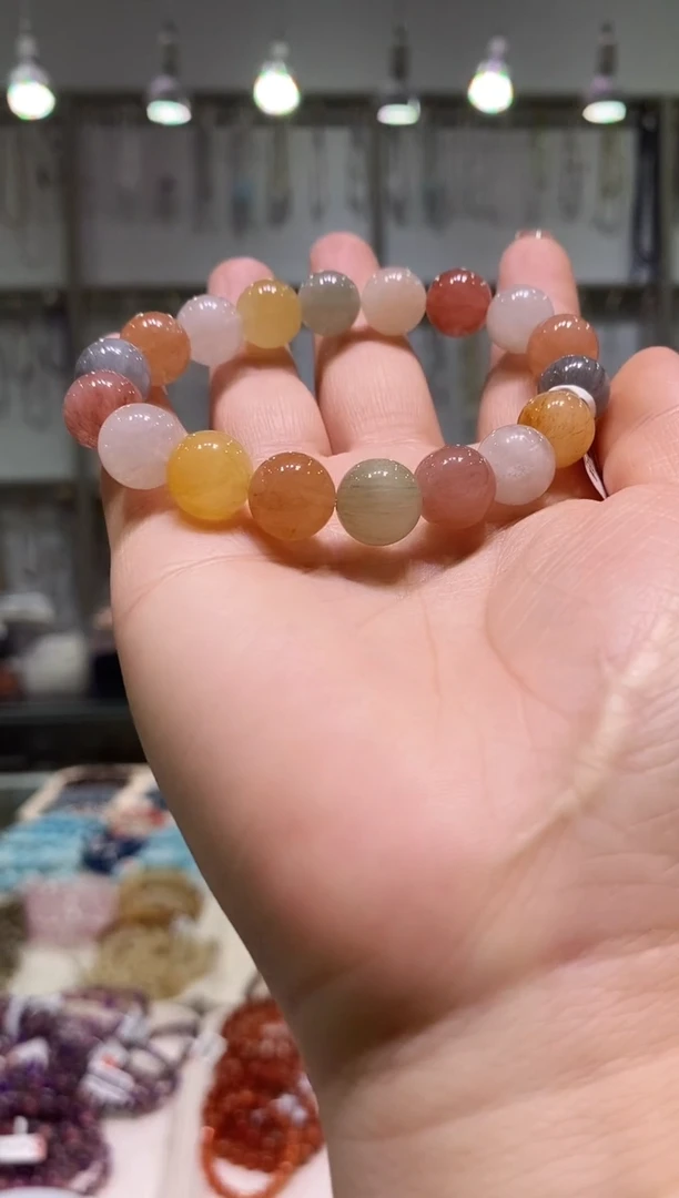 未镶嵌手链水晶多样性发其一兔毛11+