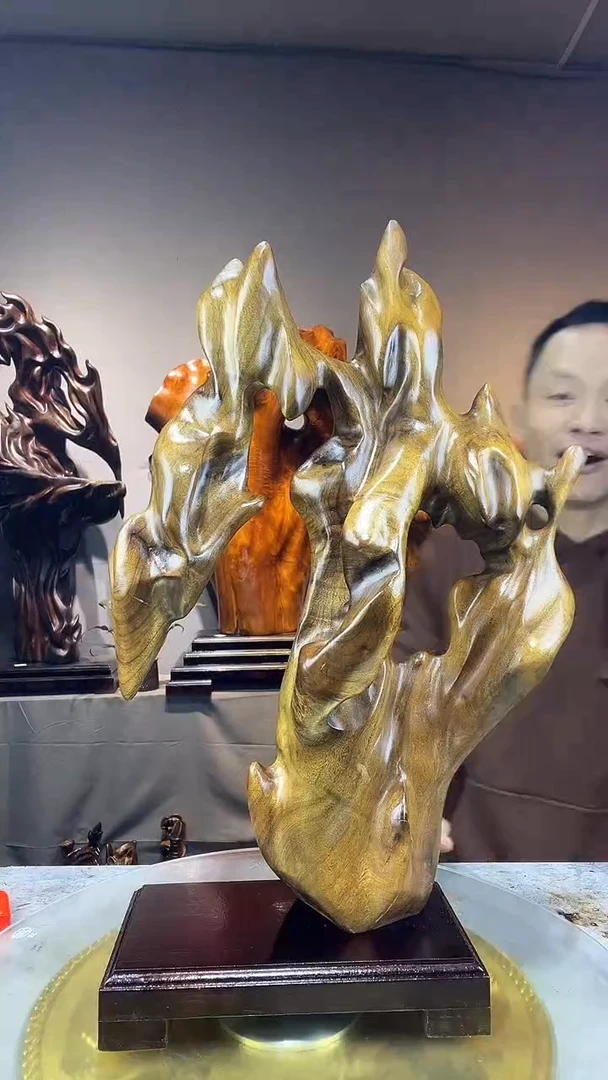 金丝楠小**约小叶桢楠随行摆件11