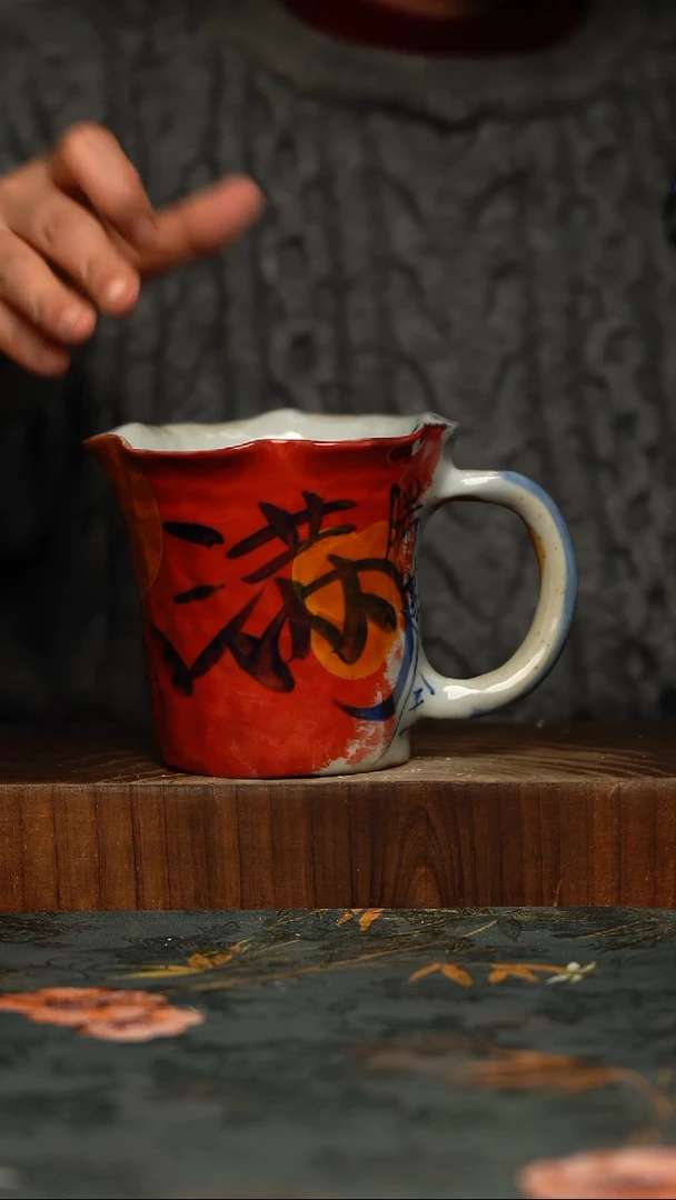 瓷片釉下彩手工手绘同款陶器