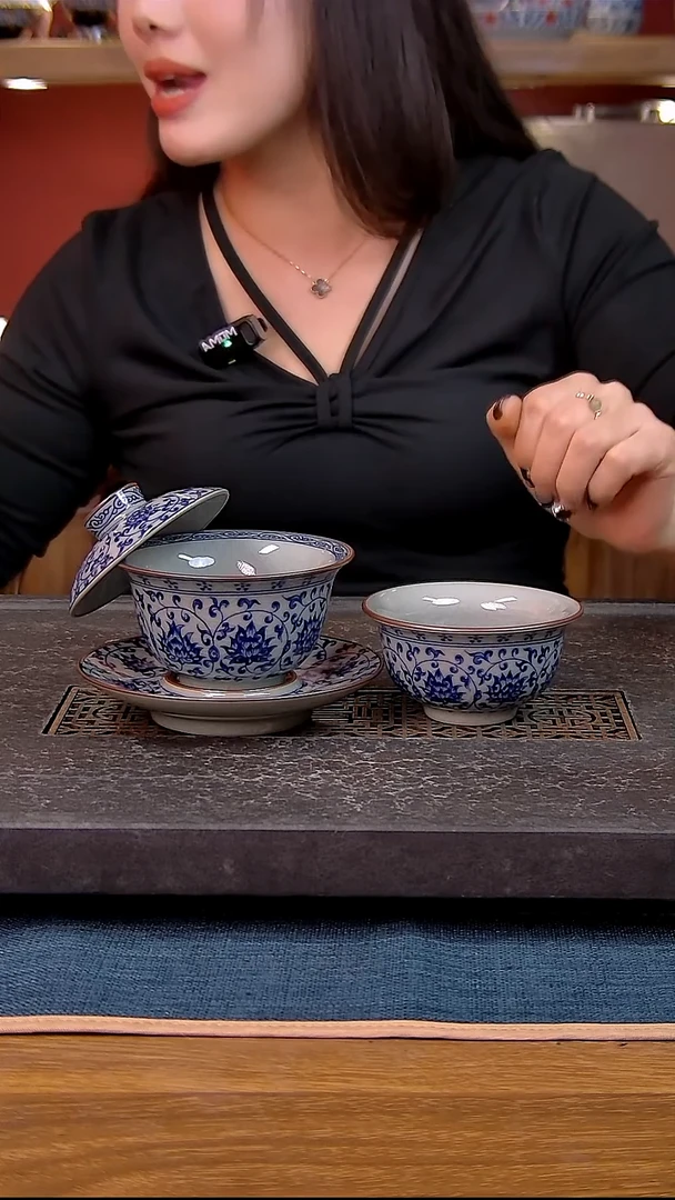 简装家用款2件套 老陶泥开片纹陶瓷茶具