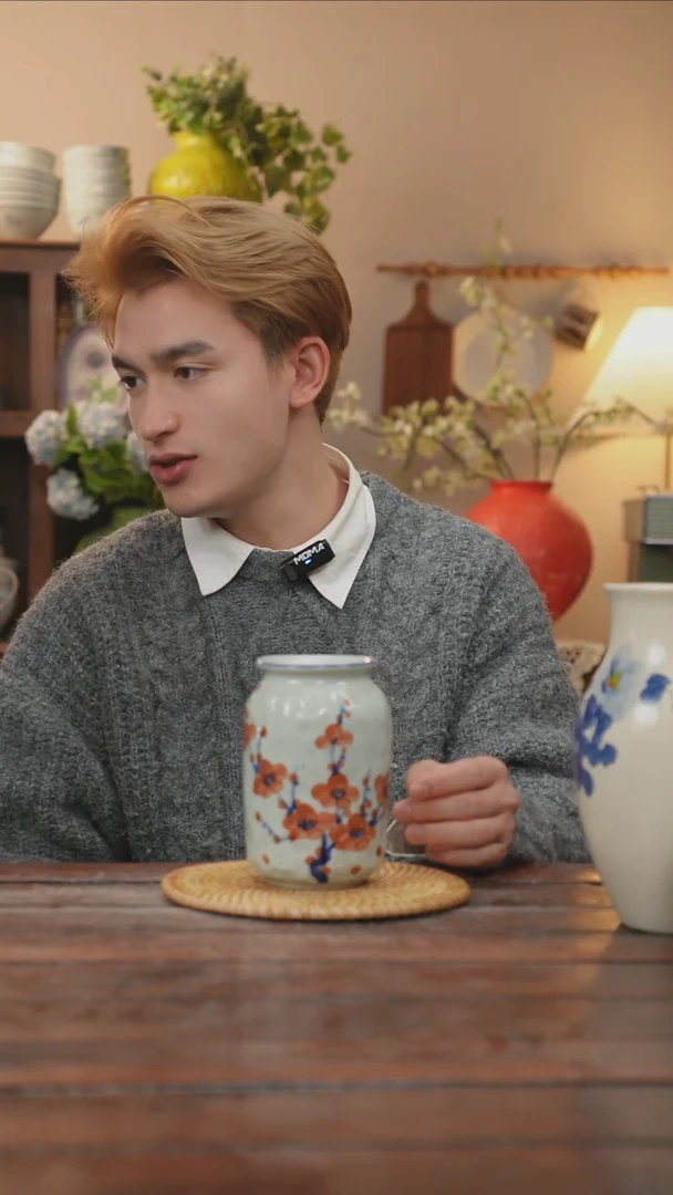 【闪购商品】摆件景德镇手作艺术感花瓶