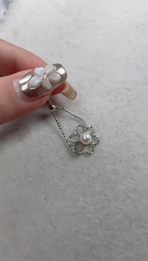 银S925镶嵌戒指海水珍珠q609