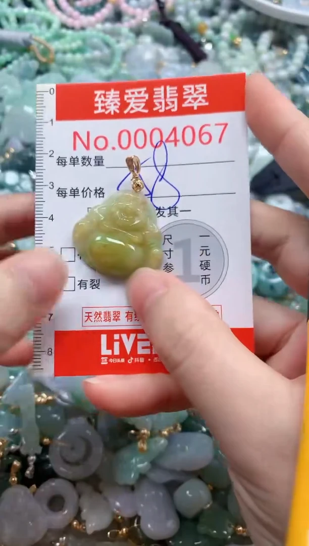 翡翠未镶嵌吊坠(不含链)4067