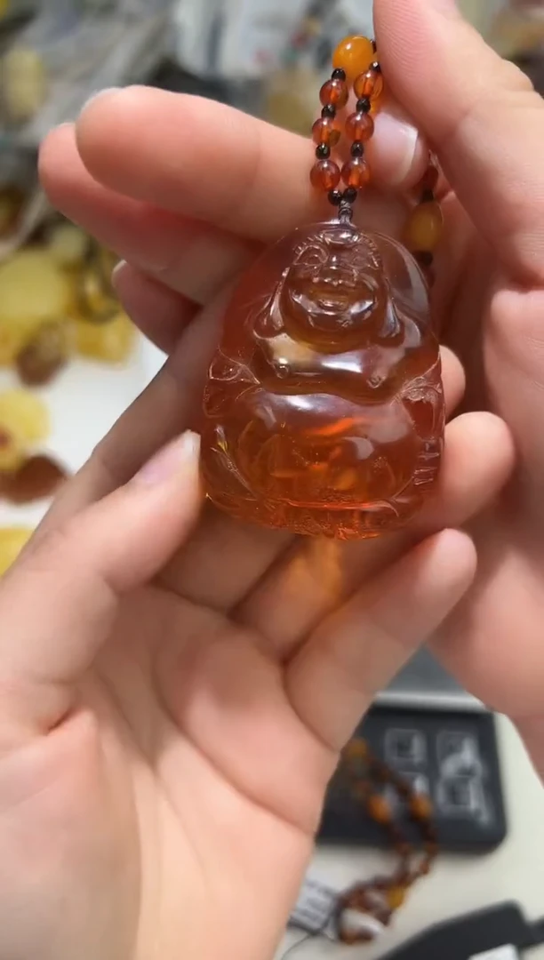 裸石琥珀未镶嵌琥珀蜜蜡吊坠