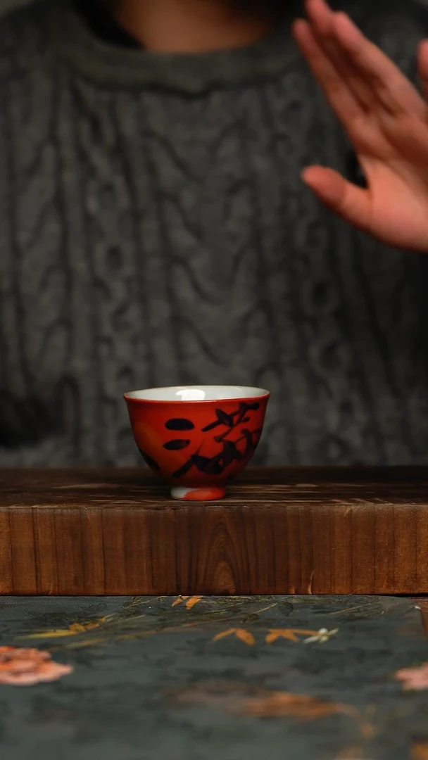 瓷片釉下彩手工手绘同款陶器