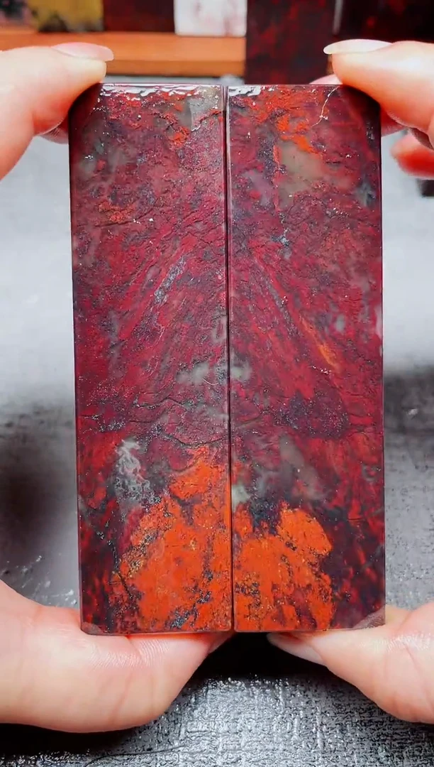 玉桂林鸡血玉素章--27