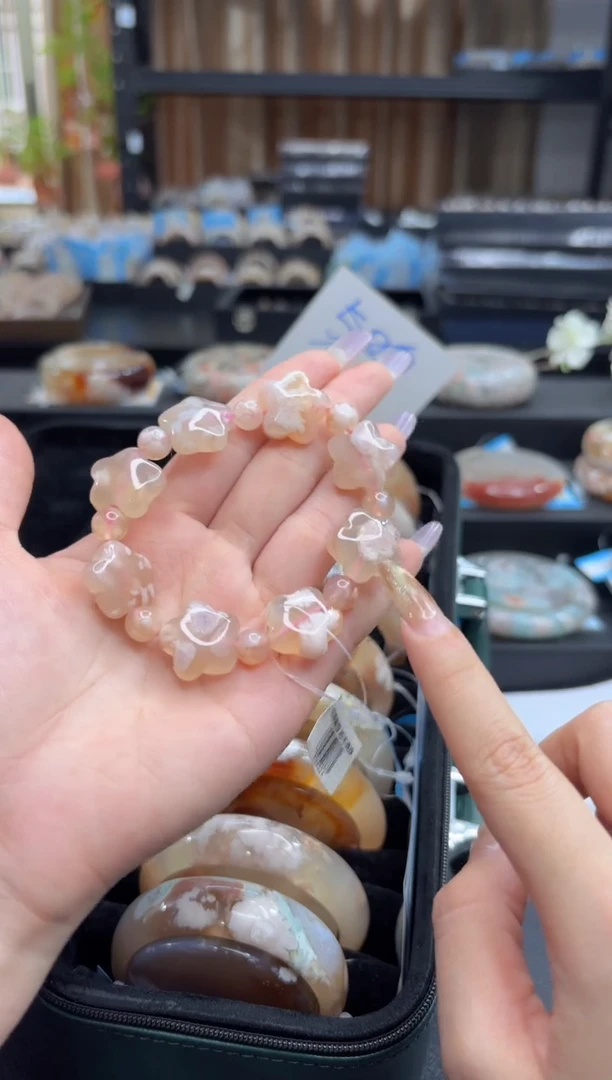 未镶嵌手串石英质玉A173默认微瑕