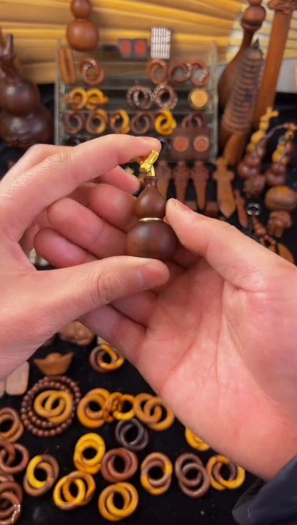 【闪购商品】木枣木不刻字开口葫芦