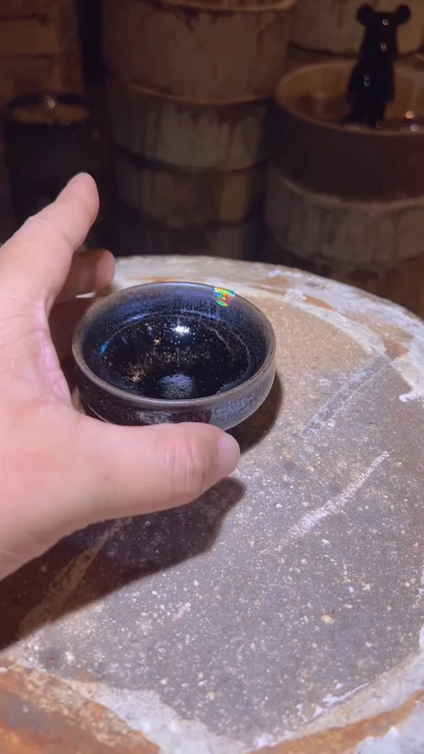 茶盏36柴烧建盏主人杯