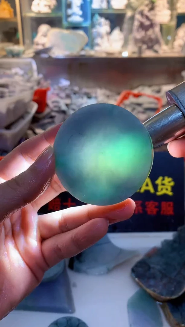 裸石翡翠0朗0翡翠珠宝87