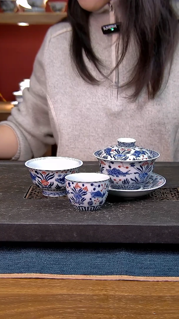 M****g简装家用款3件套 白瓷陶瓷茶具