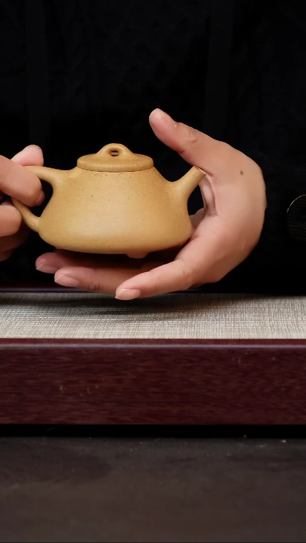 茶杯紫砂五彩段子冶石瓢
