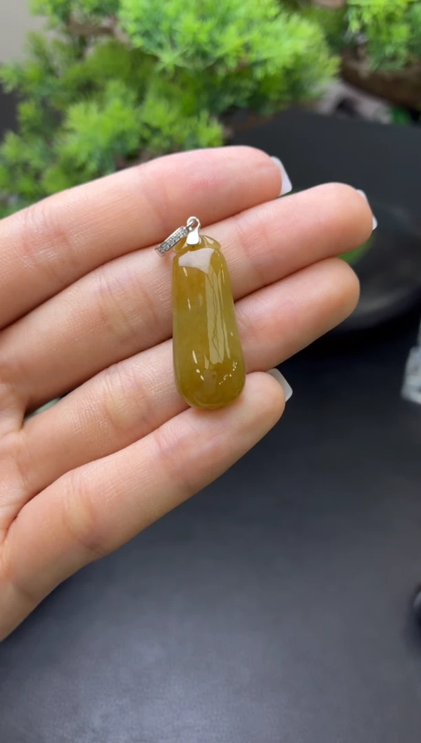 翡翠银S925镶嵌吊坠(不含链)吊坠 配绳