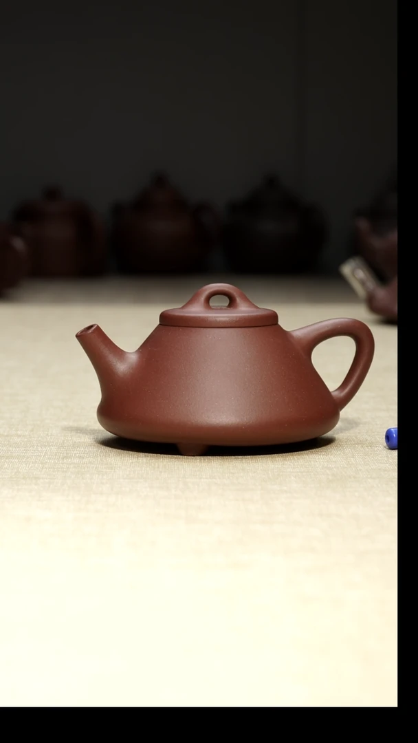 茶壶底槽青子冶石瓢200毫升瑕疵壶
