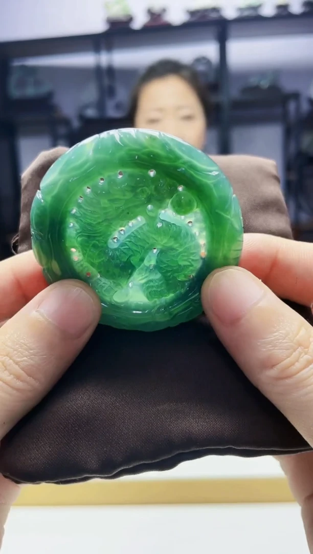 定制翡翠未镶嵌毛货07150062多样性发其一