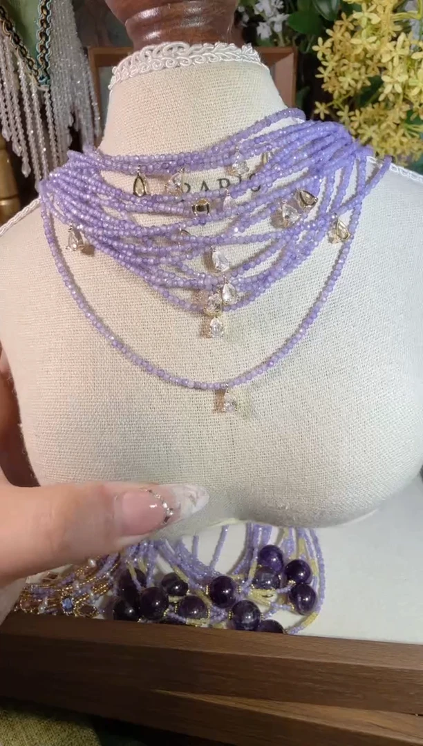 合金天然锆石紫水滴锆512