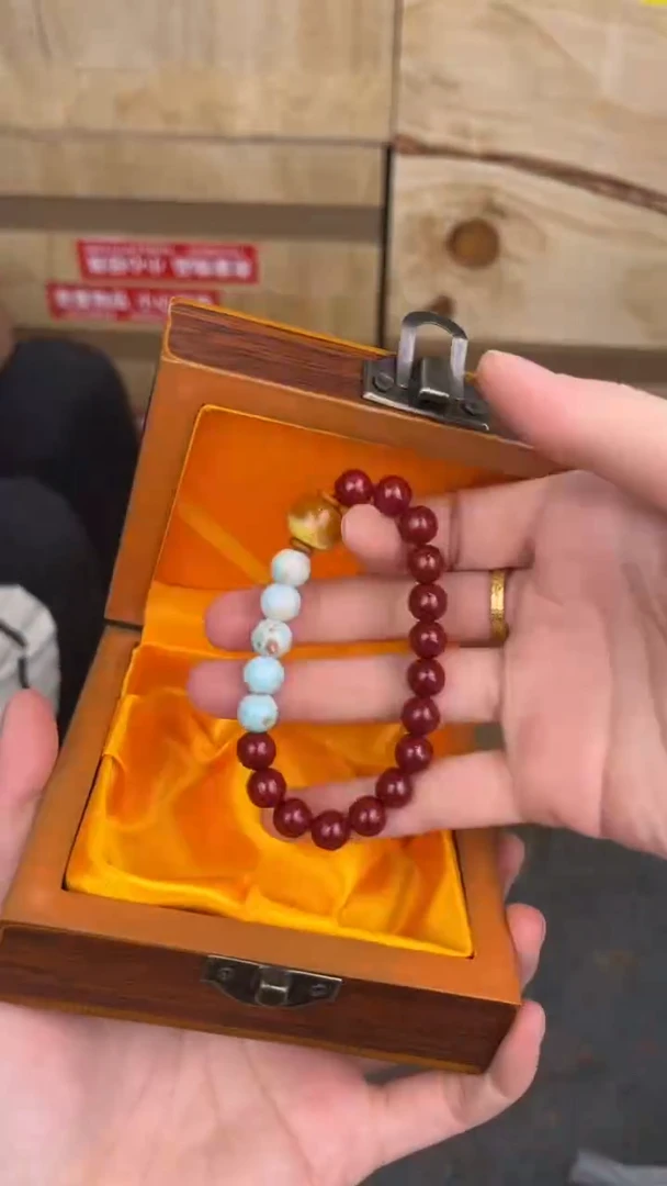 品茗文玩阁单圈手串链接@@SP364