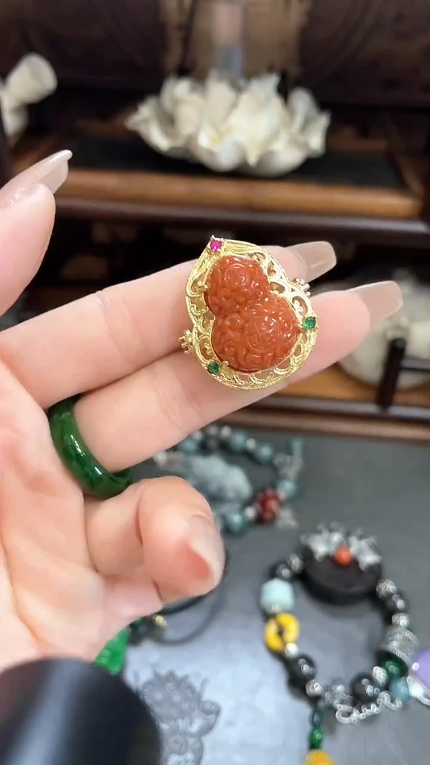 翡翠戒指合金705