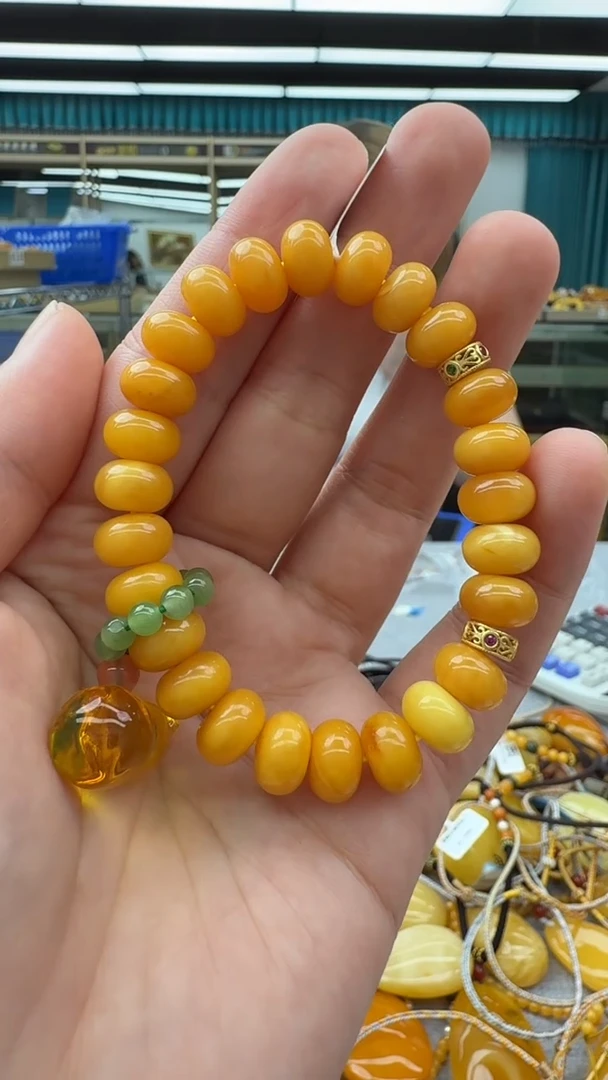 未镶嵌琥珀手链224秒拍号  假一陪三