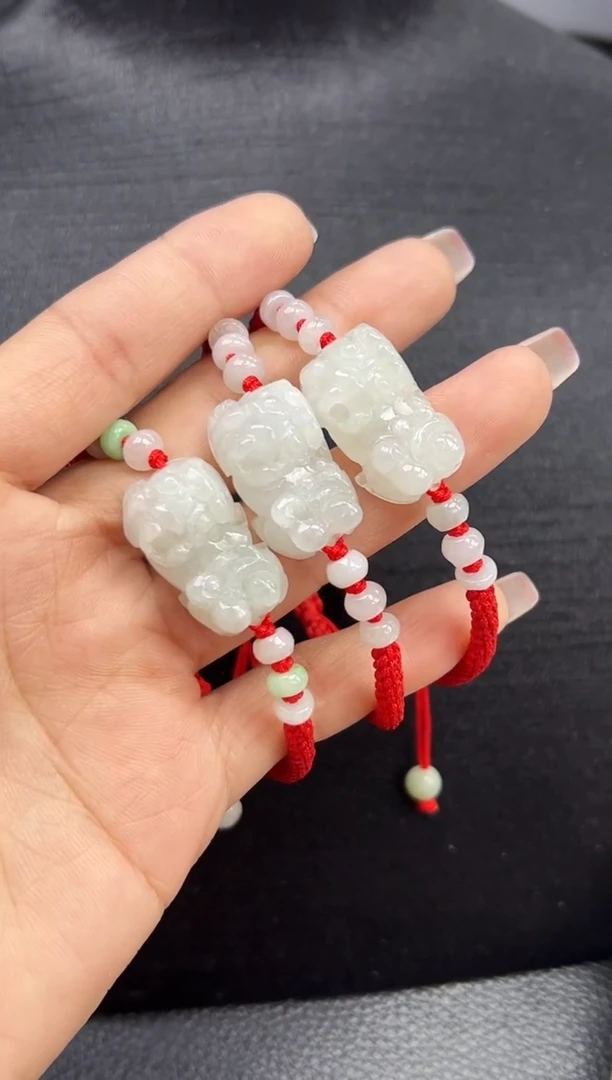 【闪购商品】翡翠手绳未镶嵌YM1056 貔貅手绳多样性发一