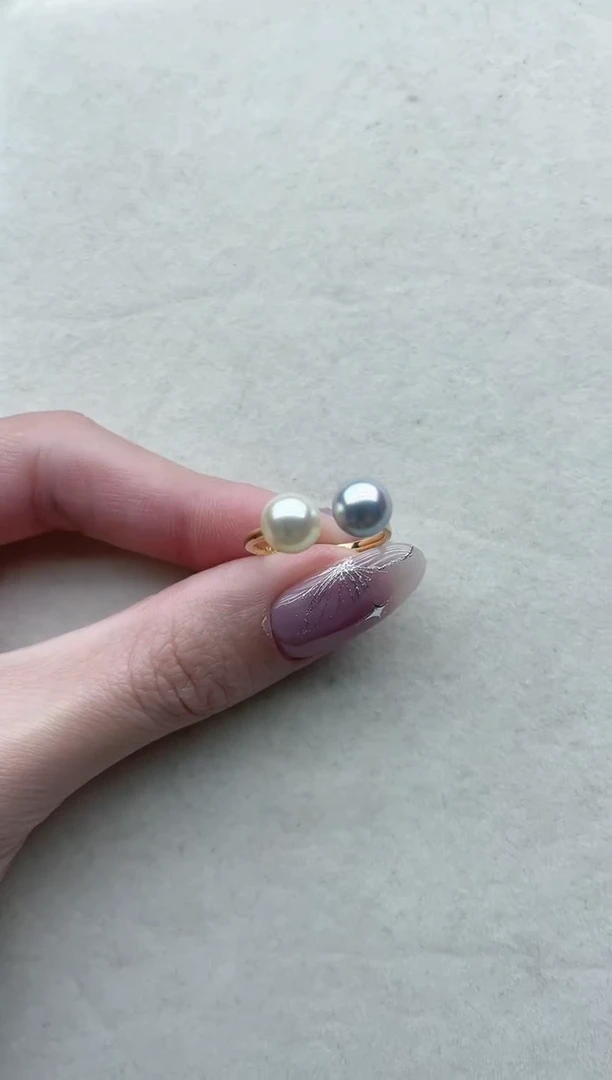 【闪购商品】海水珍珠戒指银S925镶嵌Y51