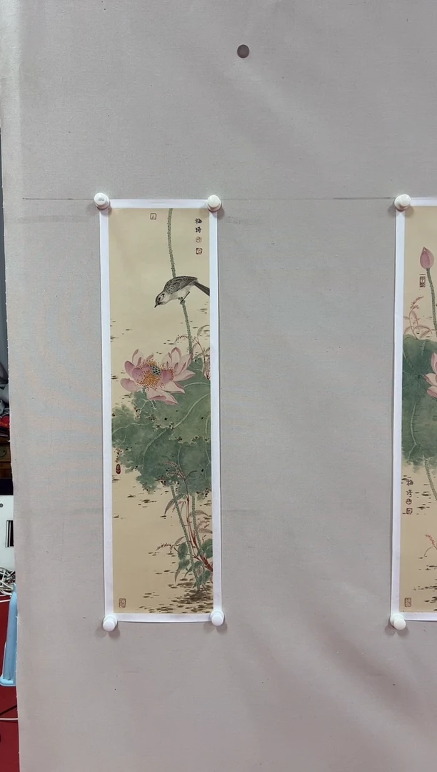 国画梅琦2平尺.90X25