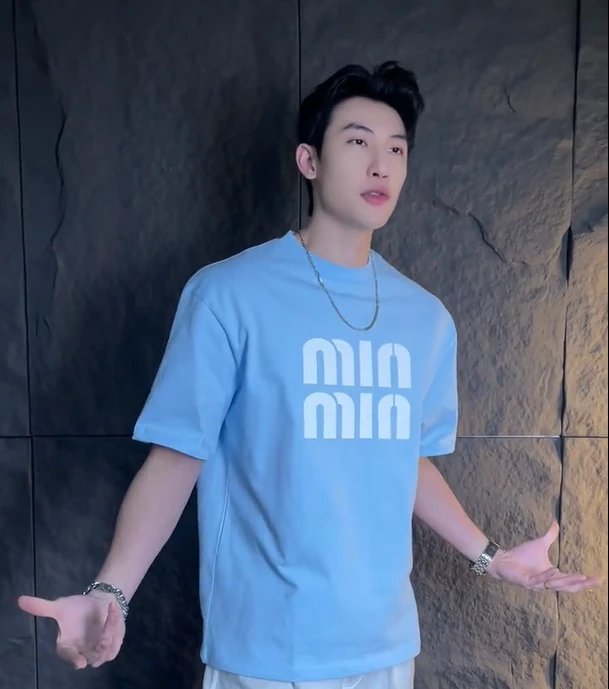 夏季新款时尚纯色字母印花设计男女同款短袖百搭潮流宽松T恤T1561