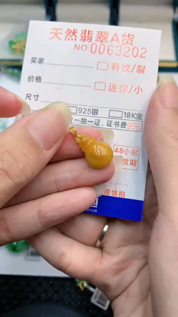 【闪购商品】翡翠颈饰18K金镶嵌            8