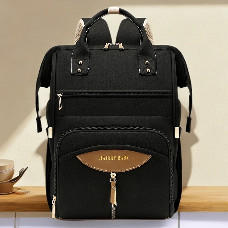 新生儿婴儿外出妈咪包双肩大容量防水材质收纳洋气便携专用