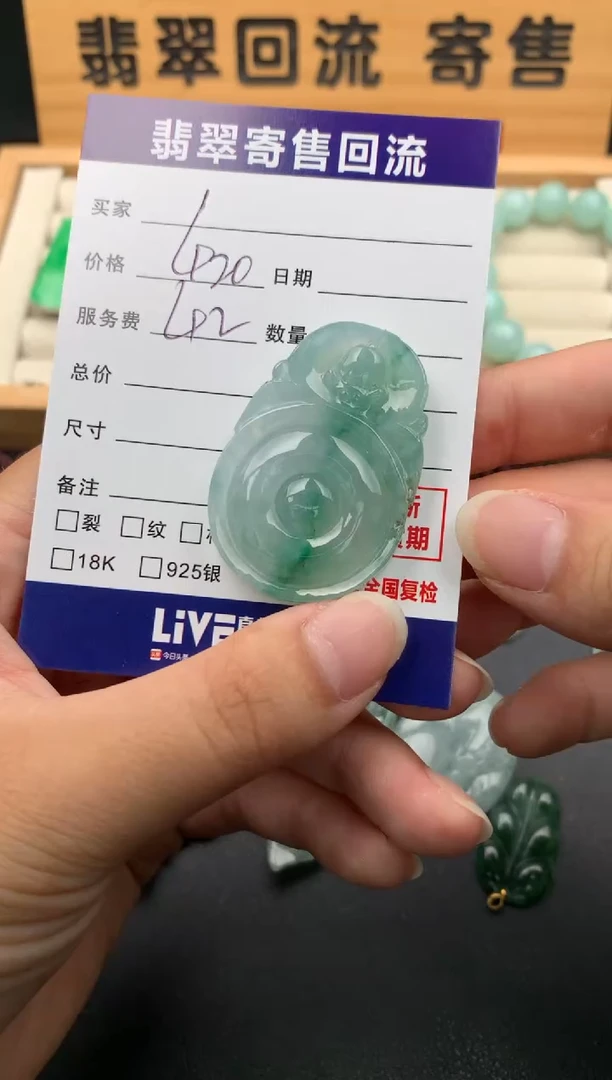 翡翠未镶嵌颈饰10140843