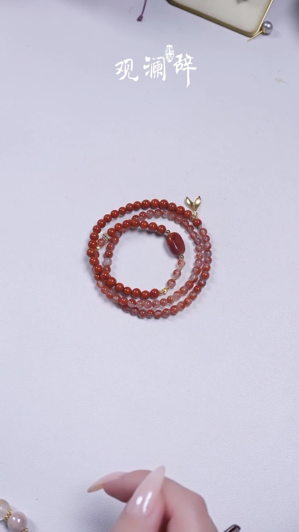 【闪购商品】南红玛瑙手链银S925镶嵌手链