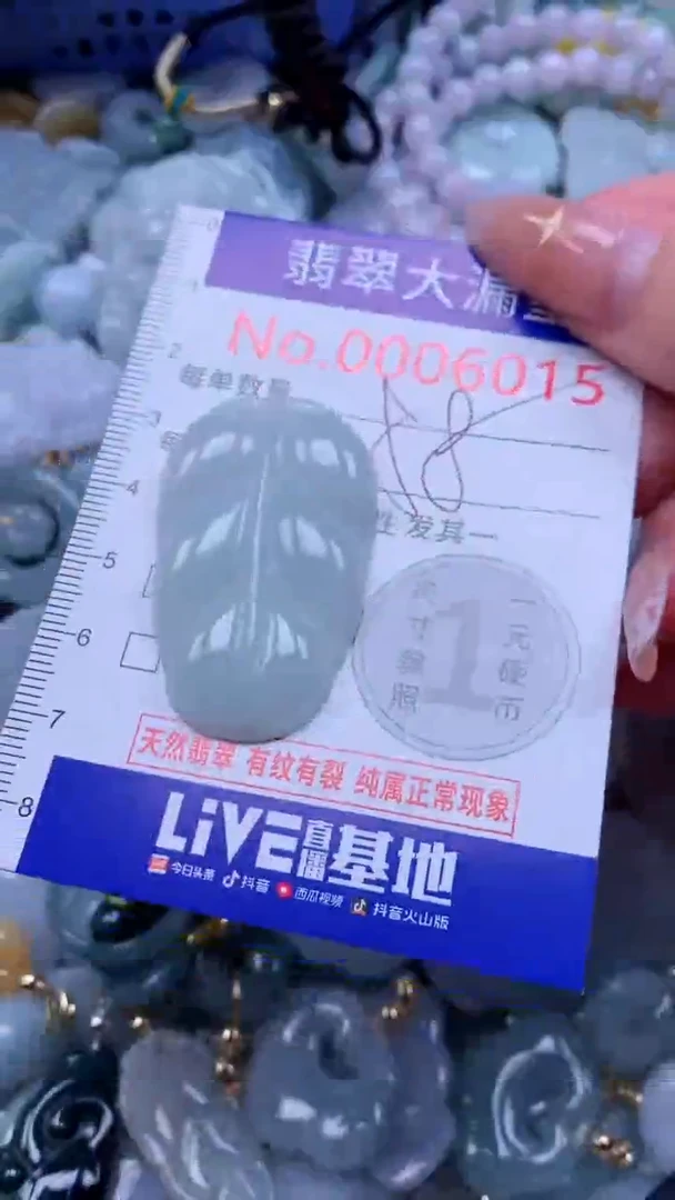 翡翠未镶嵌吊坠(不含链)9015