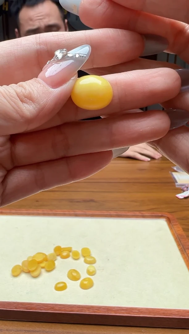 裸石蜜蜡未镶嵌蜜蜡戒面