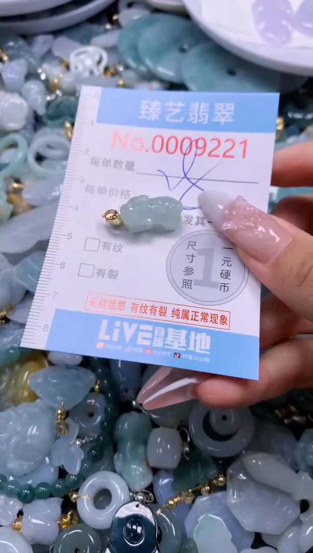 翡翠未镶嵌颈饰9221