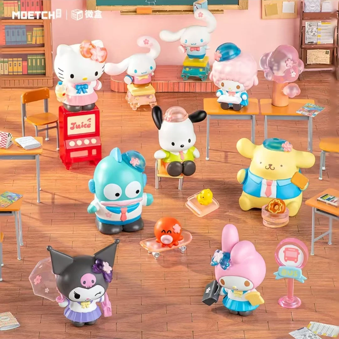 三丽鸥微盒摇摇娃娃车系列盲盒摆件