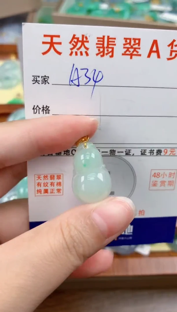 颈饰未镶嵌翡翠天然A货翡翠挂件