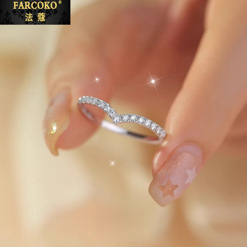 FARCOKO/法蔻戒指男女轻奢小众情侣对戒送女友老婆生日情人节礼物