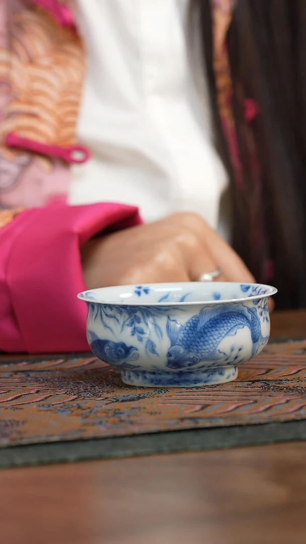 【闪购商品】望月怀古 满绘鱼藻炉式