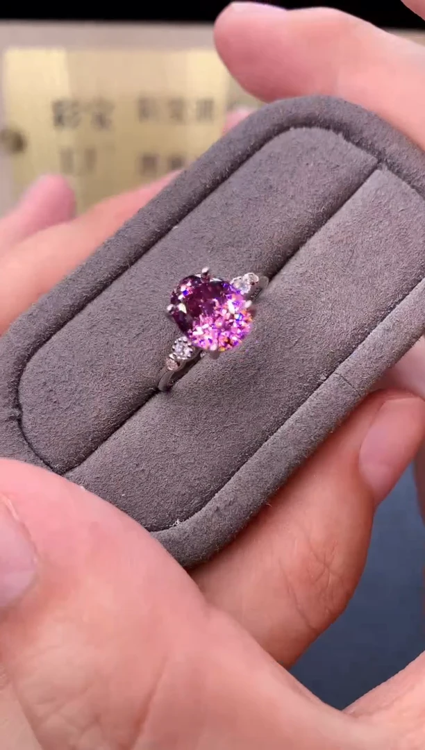 银S925镶嵌戒指碧玺2222