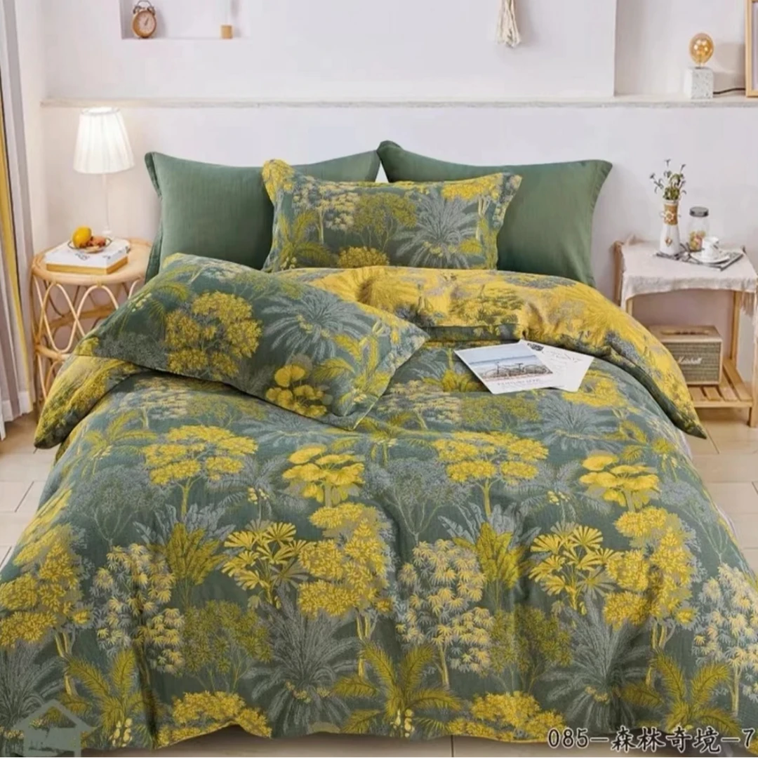 【奇幻森林】1.5*2.0M高端纯棉双层纱A类秋冬大豆纤维被