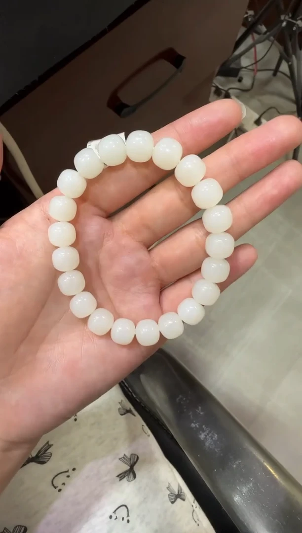 未镶嵌手串和田玉天泰白玉手串  （产地直发 ）