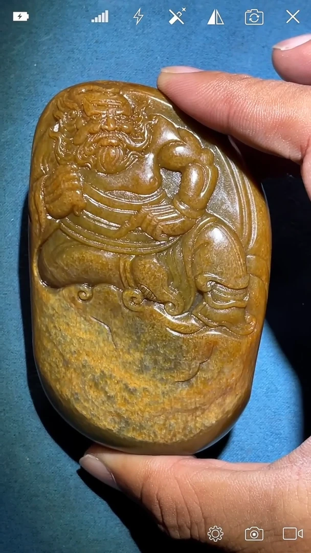 定制和田玉一*BH1231 钟馗纳福 大把件