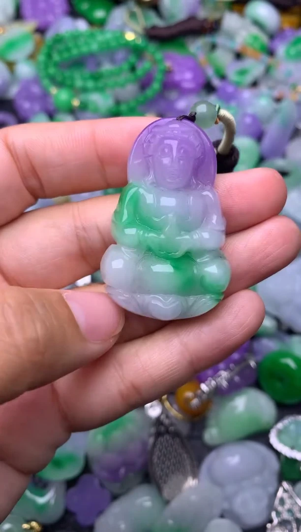 颈饰未镶嵌翡翠缅甸翡翠吊坠