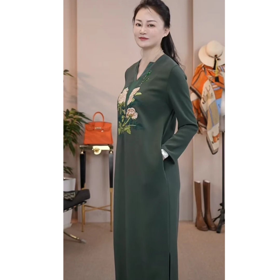 【七景超级太太】2025早春新款高端原创轻奢优雅女装连衣裙SL25005