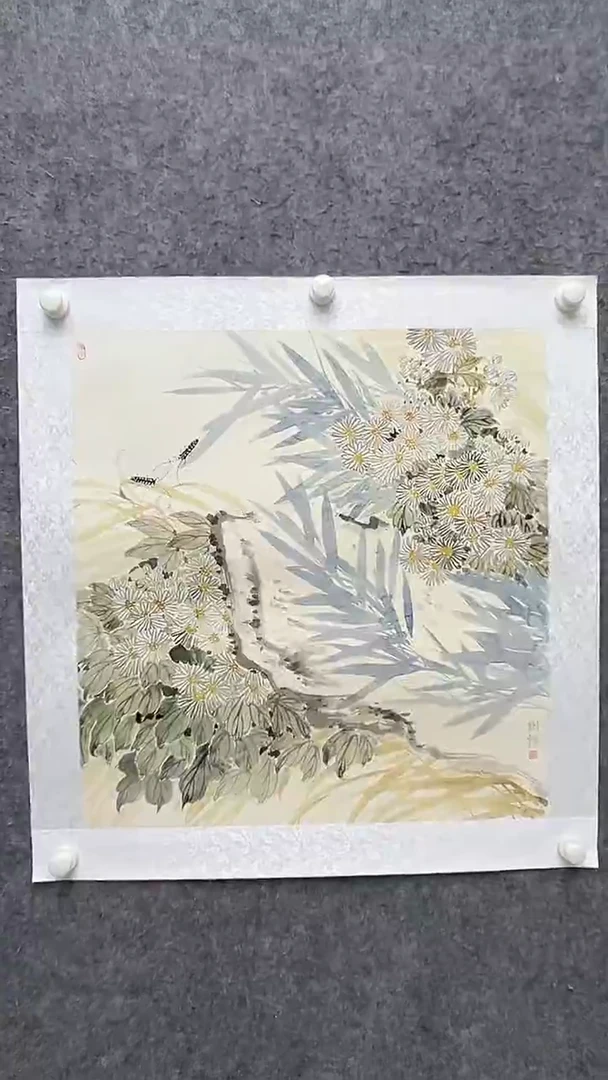 国画邹训精-5平尺-花鸟国画