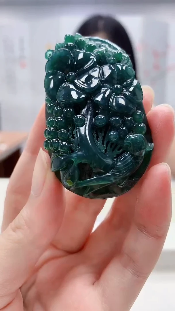 定制翡翠未镶嵌0405zm-毛货挂件38