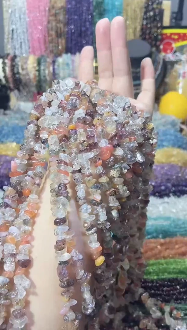未镶嵌珠宝半成品水晶彩发晶