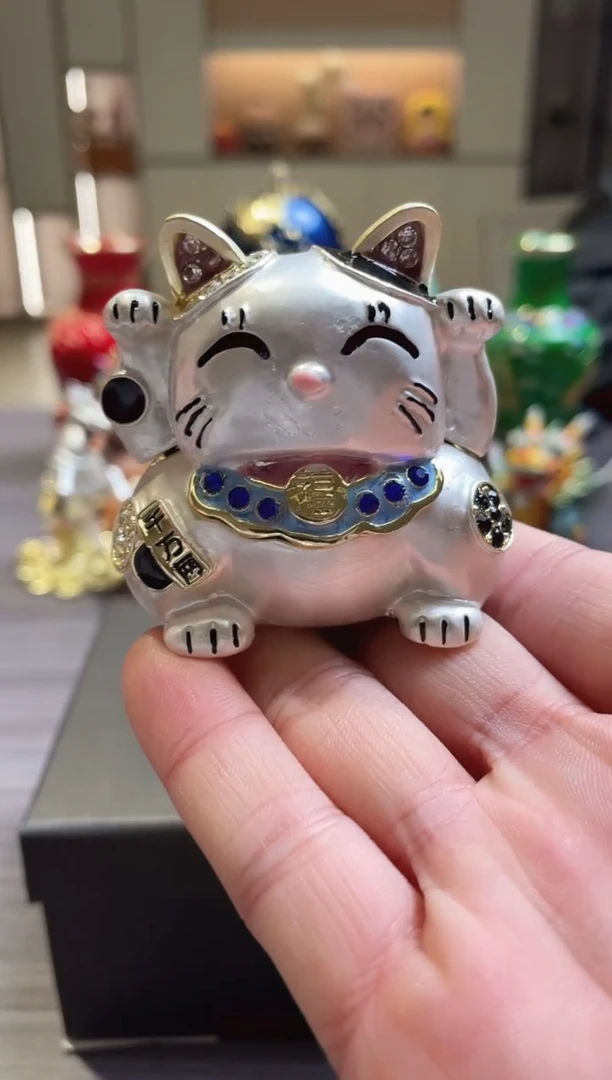 摆件七宝烧珐琅彩首饰盒