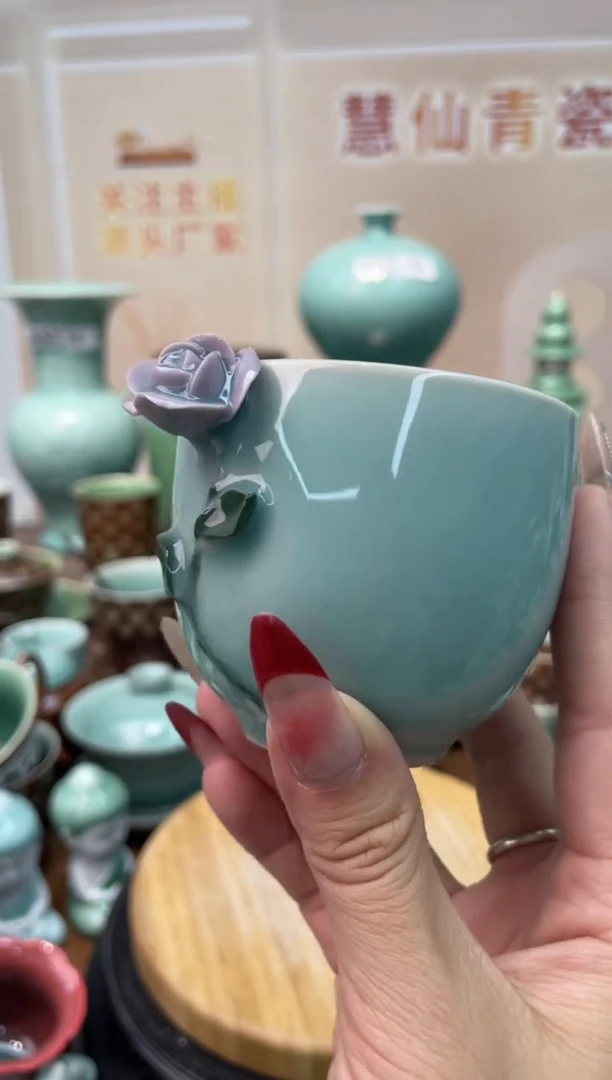 慧仙青瓷手工捏花  源头厂家特价福利