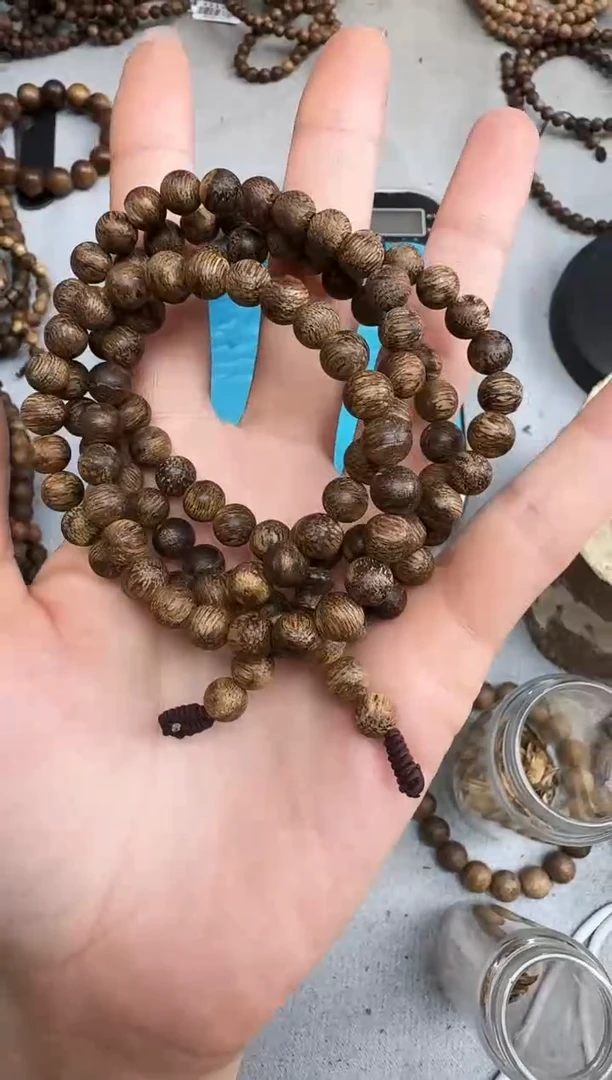 沉香手串0718沉香老料圆珠多圈多样性发一